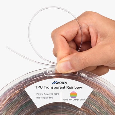 TPU Rainbow 1.75mm, 1KG - The Virtual Foundry - TPU