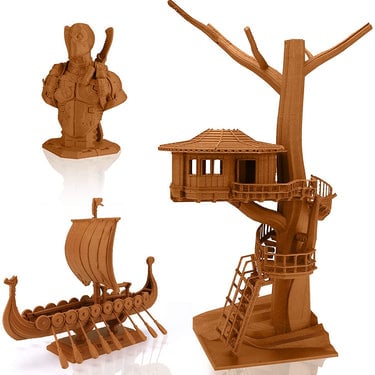 PLA Wood 1.75mm, 1KG/2.2LB