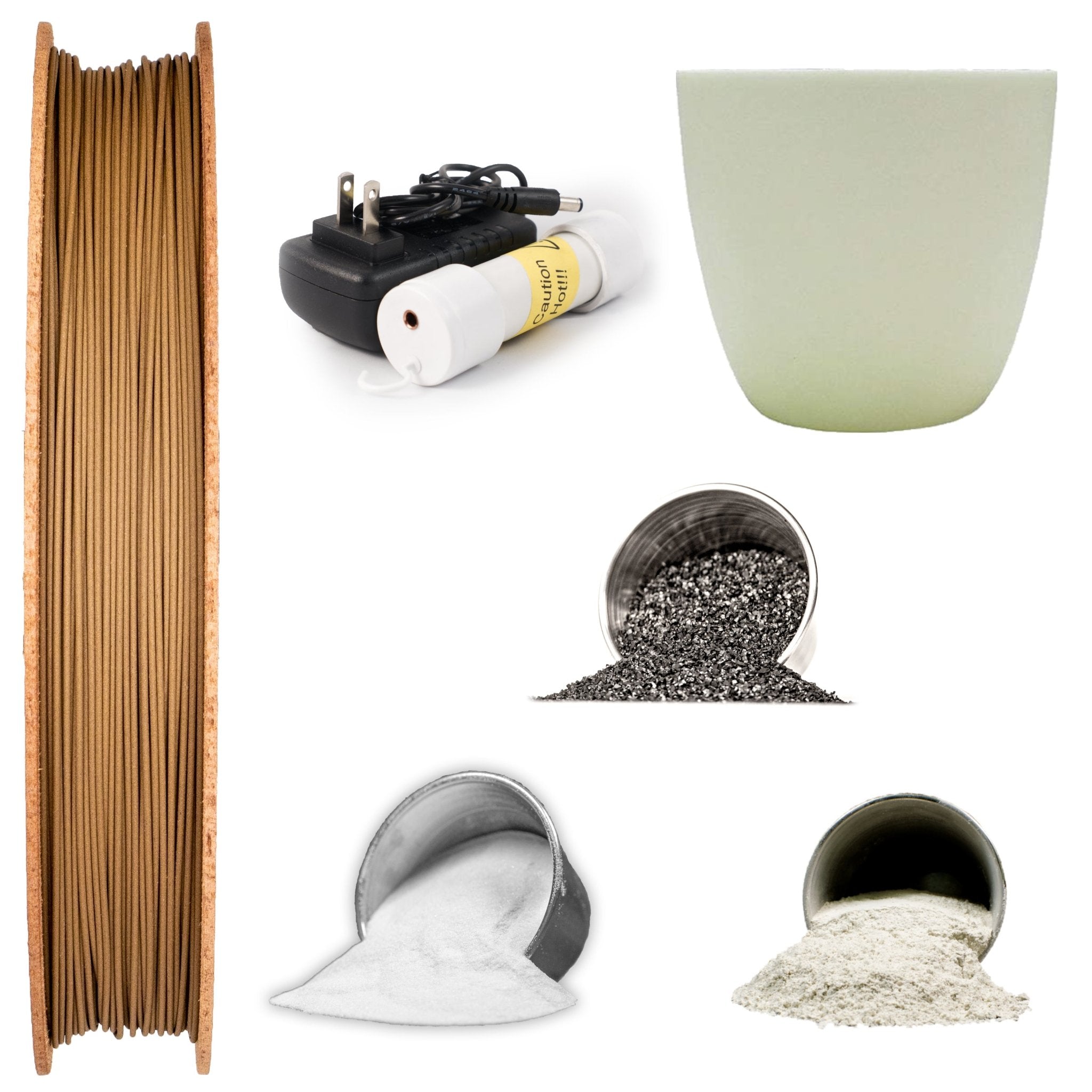 Getting Started Bundle for Metal 3D Printing - Bronze kit contents