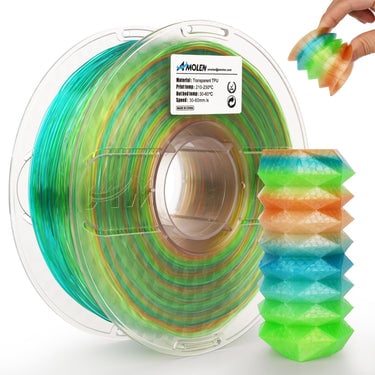 TPU Rainbow 1.75mm, 1KG - The Virtual Foundry - TPU
