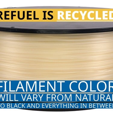ReFuel™ 3D-Fuel Recycled Standard or Tough Pro PLA+, 1.75mm